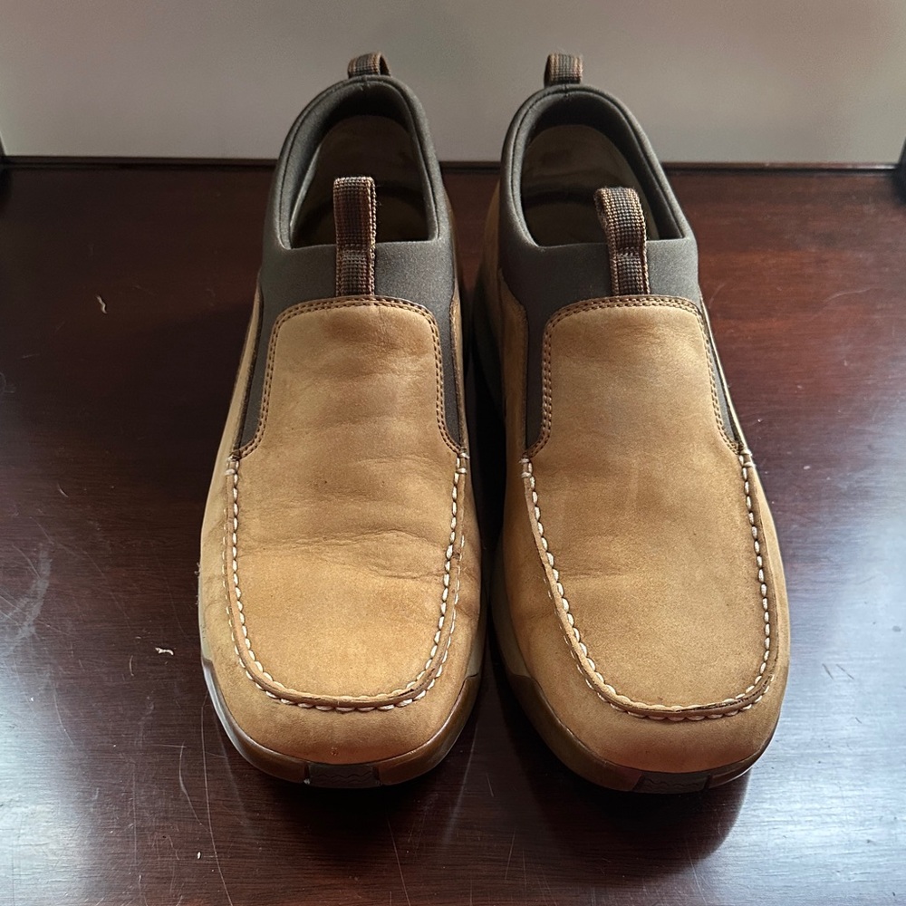 Men's Cole Hahn Air Manning Tan Slip-On Shoes size 11.5M
